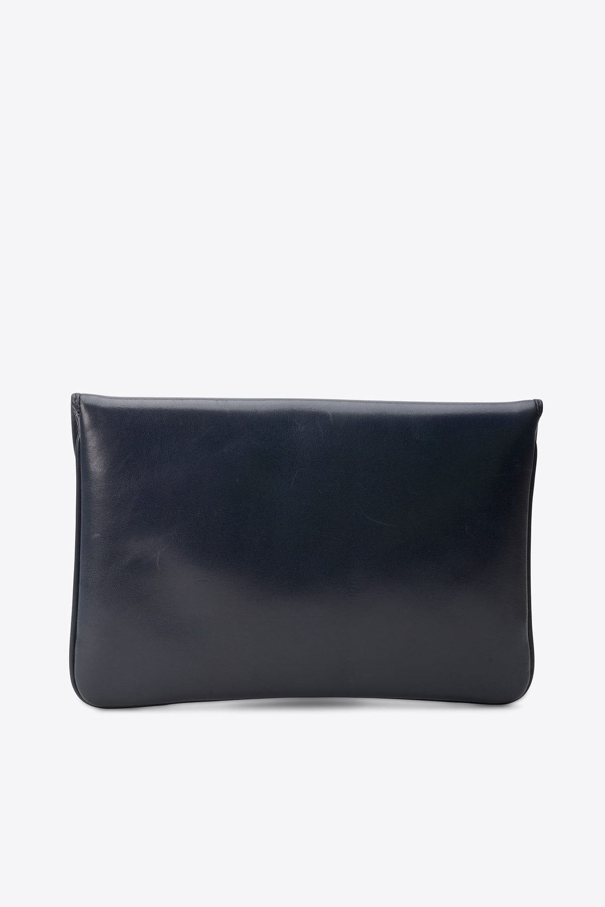 Vintage Celine Navy Leather Clutch Bag
