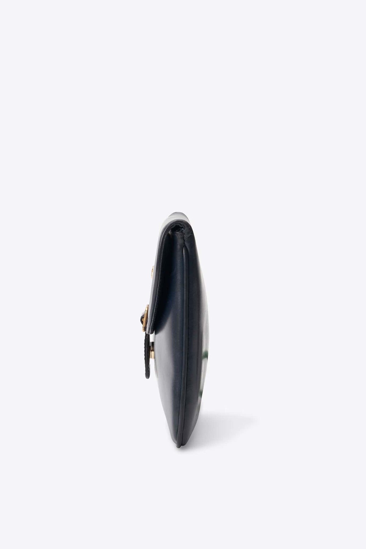 Vintage Celine Navy Leather Clutch Bag