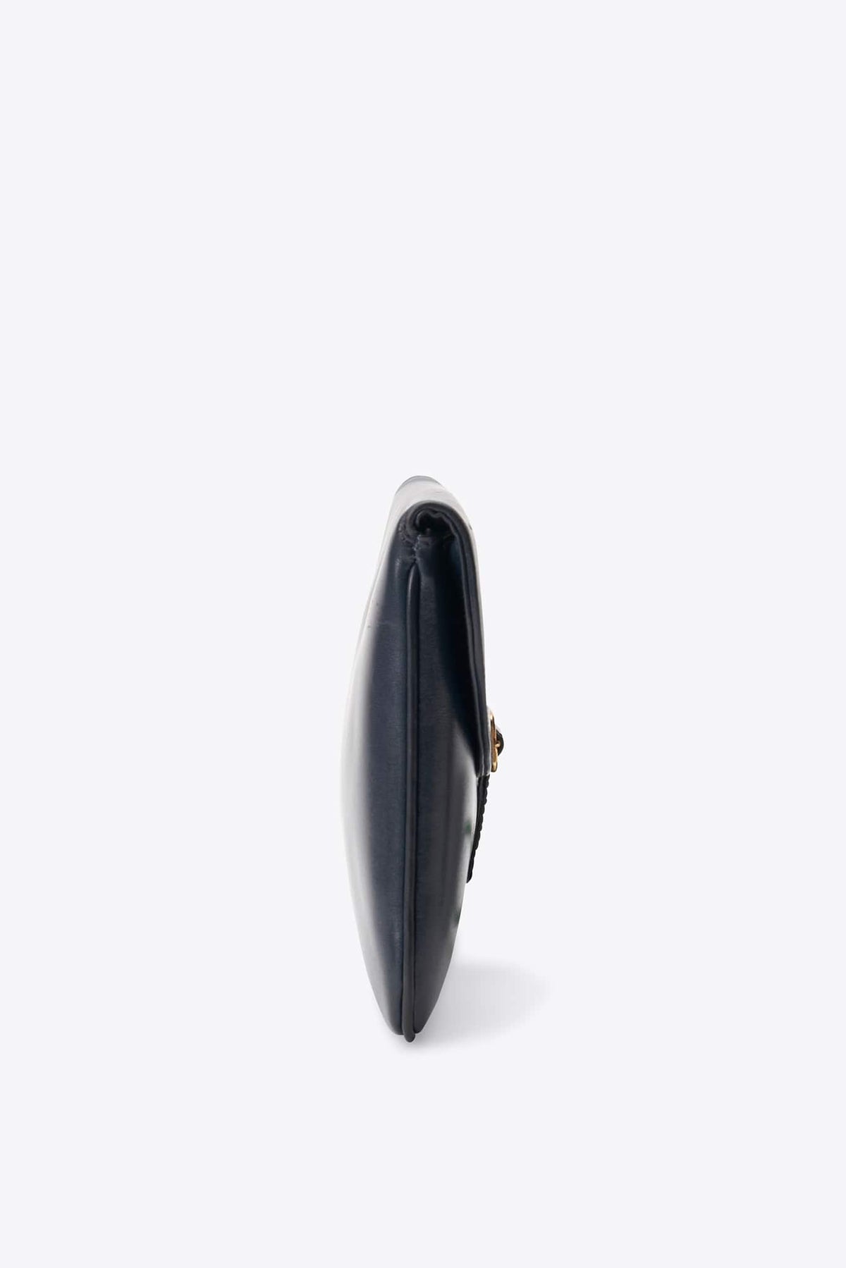Vintage Celine Navy Leather Clutch Bag