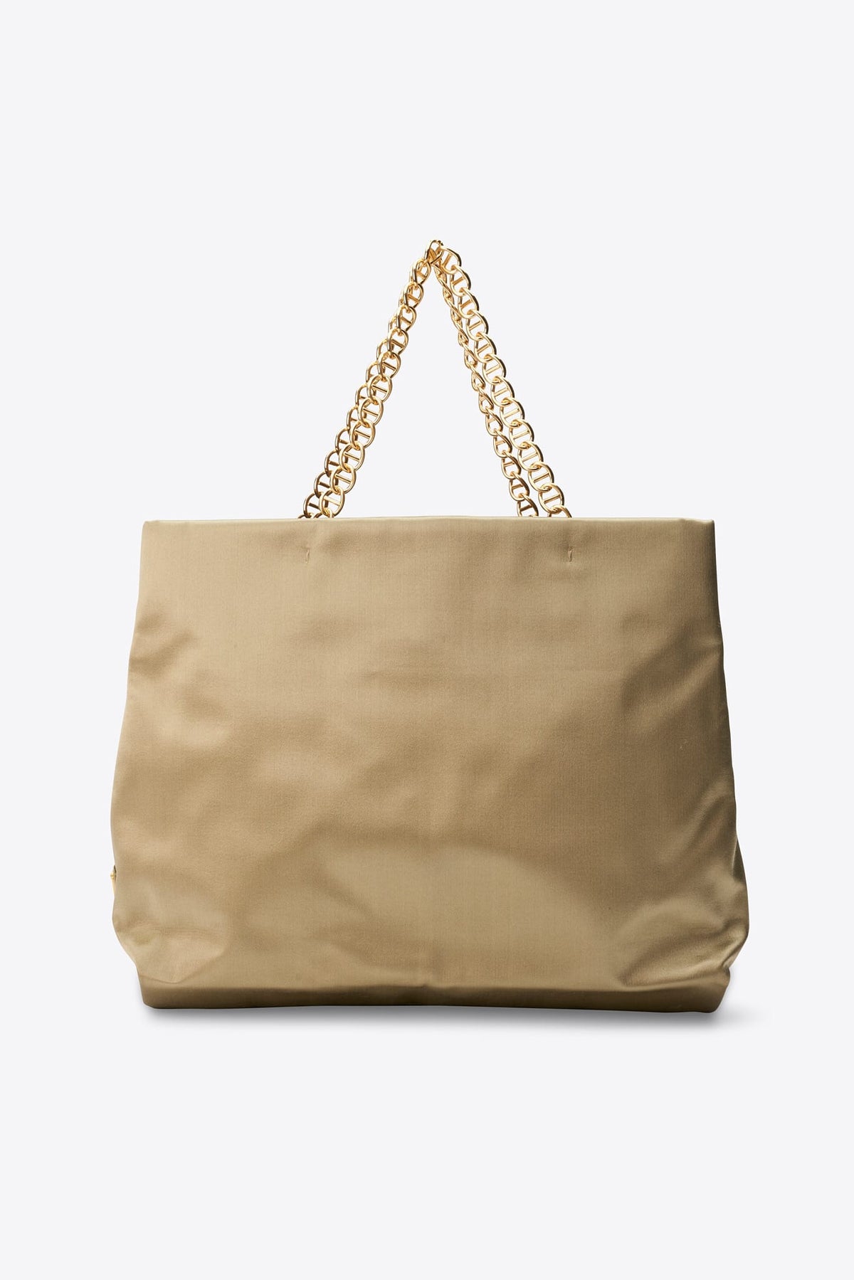 Vintage Prada Sage Green Satin Chain Tote Bag