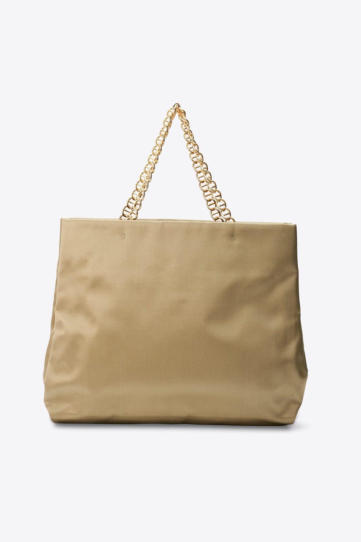 Vintage Prada Sage Green Satin Chain Tote Bag