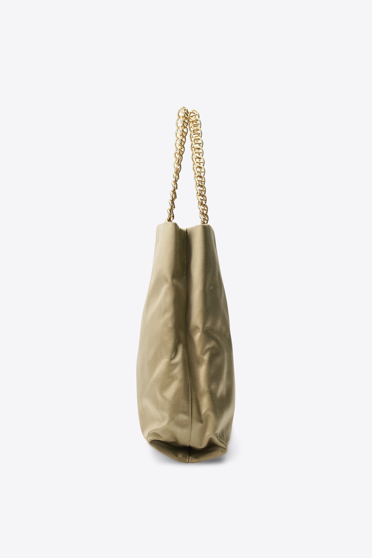 Vintage Prada Sage Green Satin Chain Tote Bag