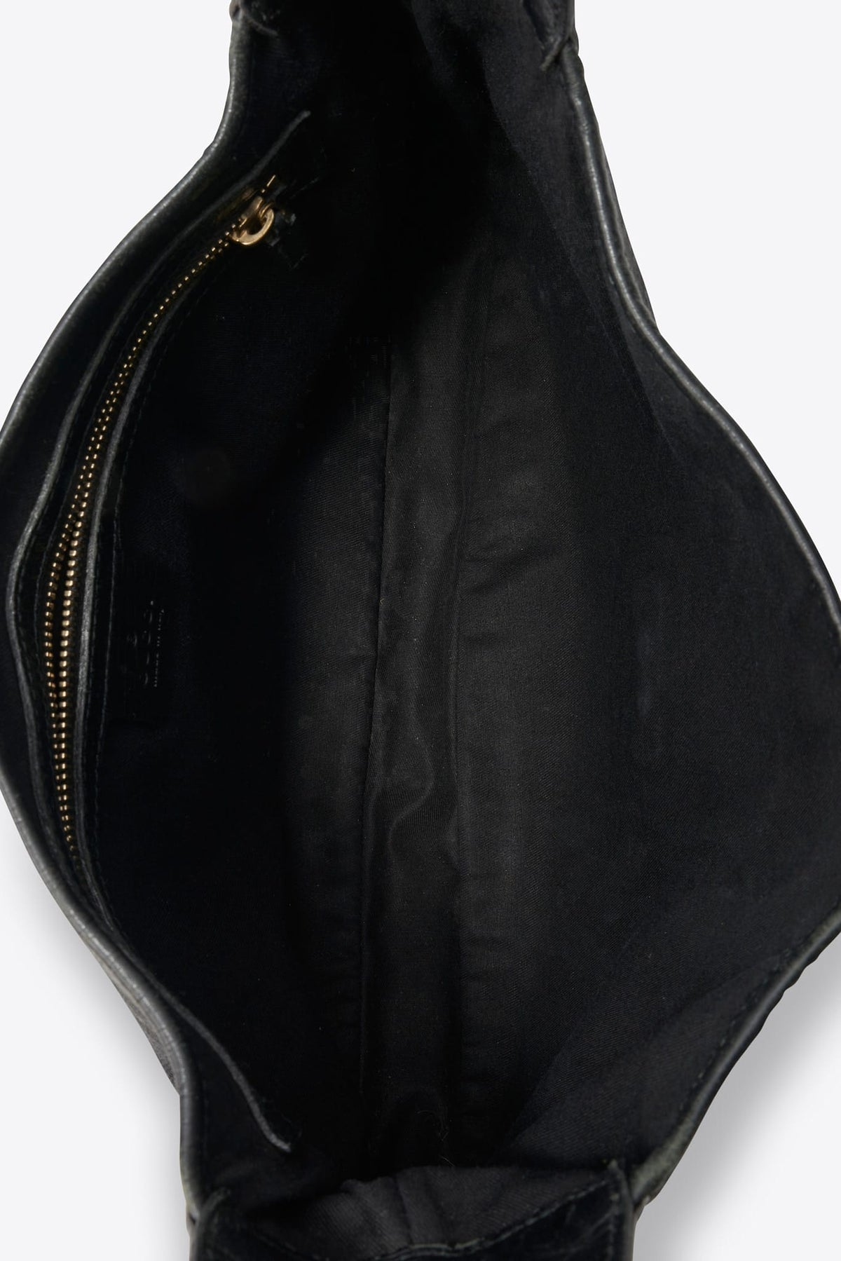 Vintage Gucci GG Black Canvas Shoulder Bag