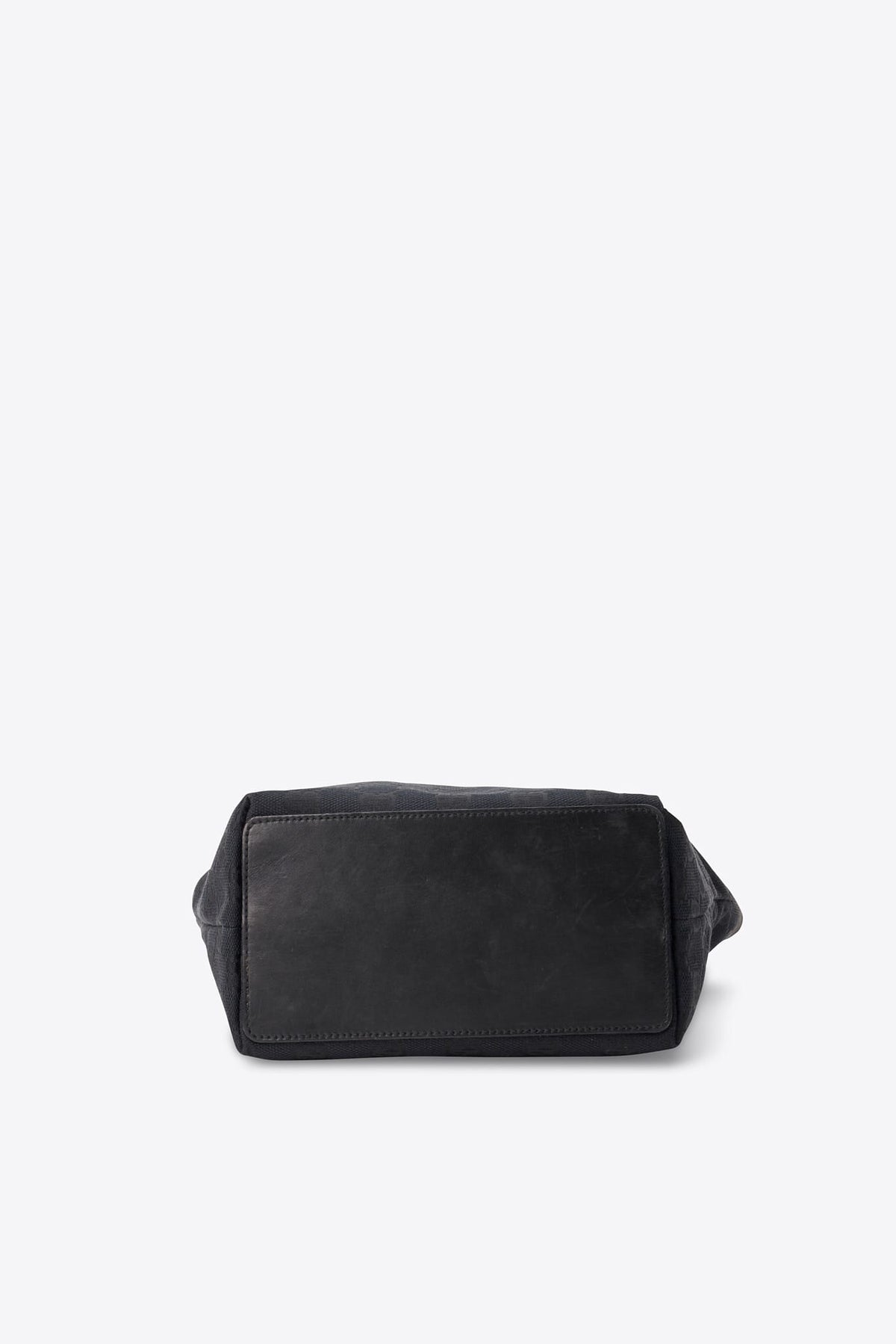 Vintage Gucci Monogram Tote Bag in Black GG Canvas