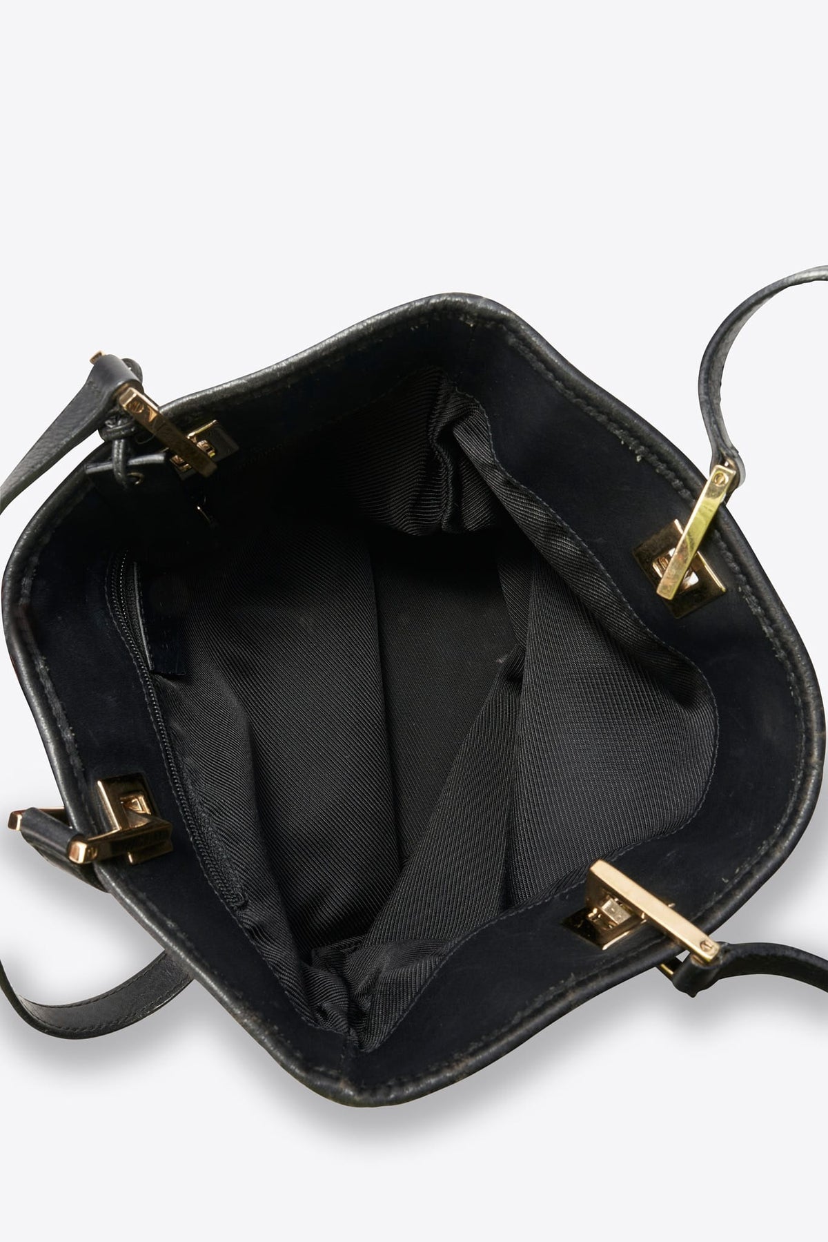 Vintage Gucci Monogram Tote Bag in Black GG Canvas