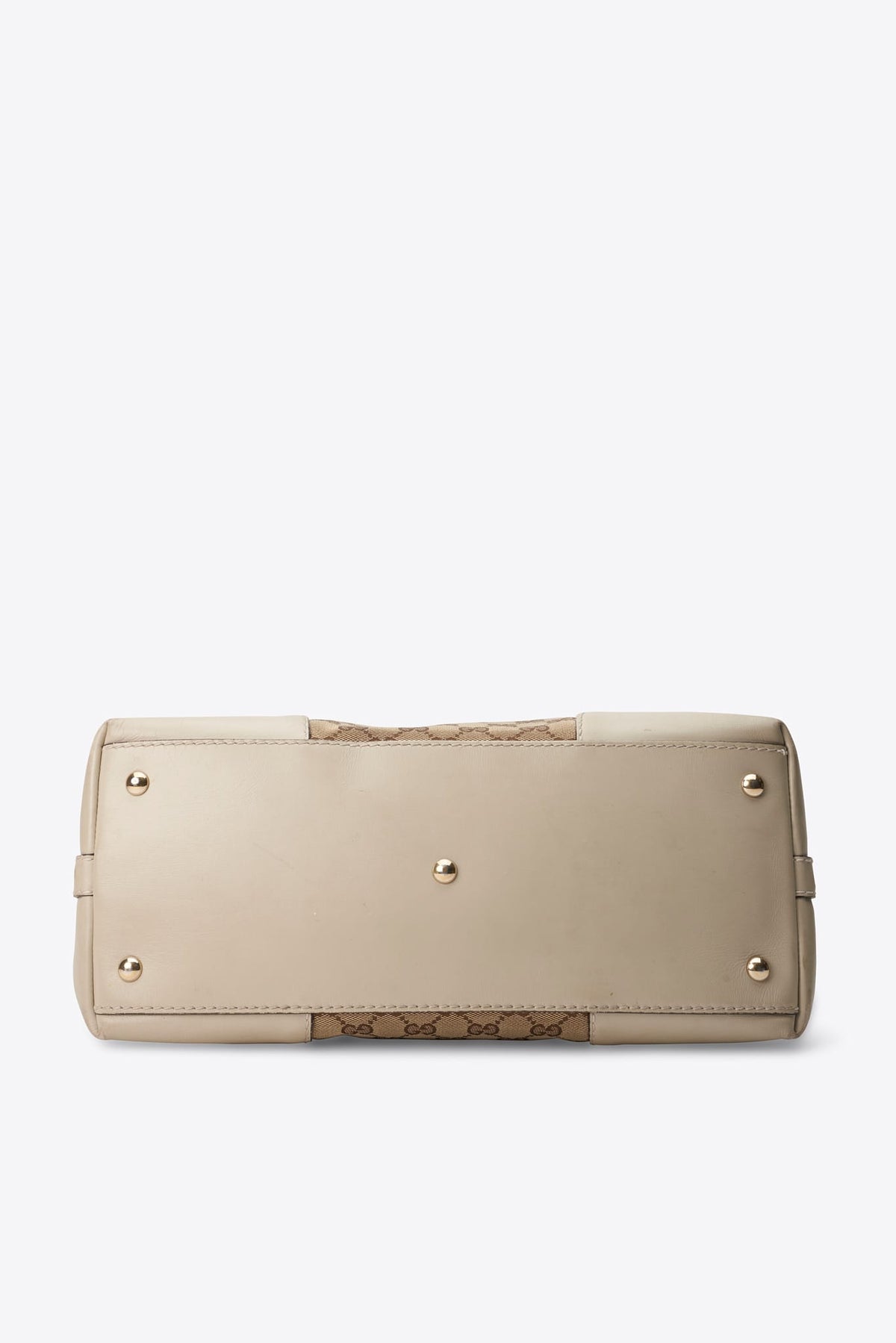 Vintage Gucci GG Cream Canvas Hobo Shoulder Bag