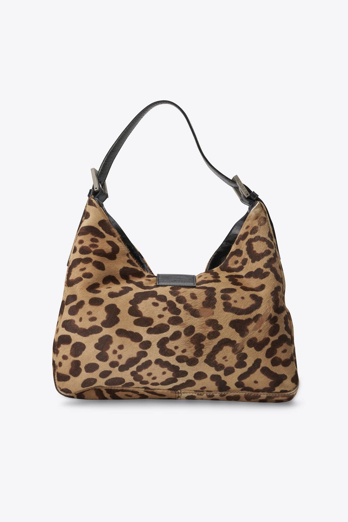 Vintage Fendi Shoulder Bag in Leopard Print Calf Hair