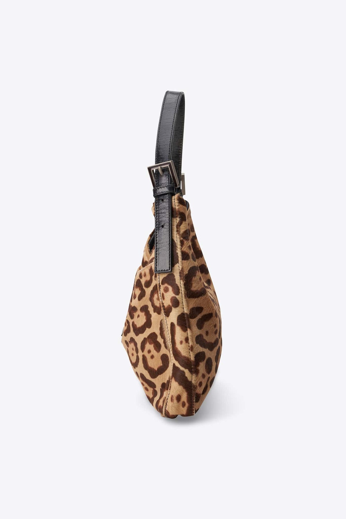 Vintage Fendi Shoulder Bag in Leopard Print Calf Hair