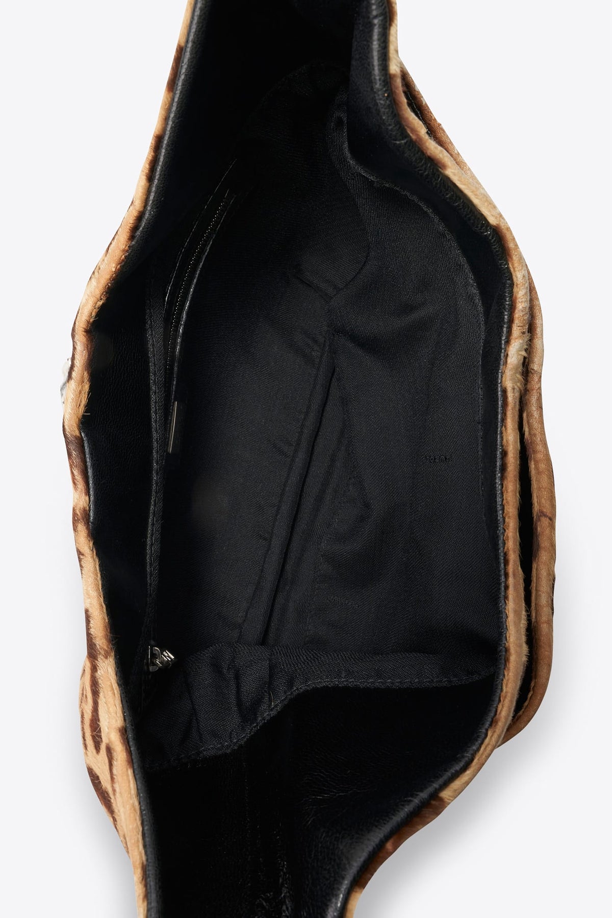 Vintage Fendi Shoulder Bag in Leopard Print Calf Hair