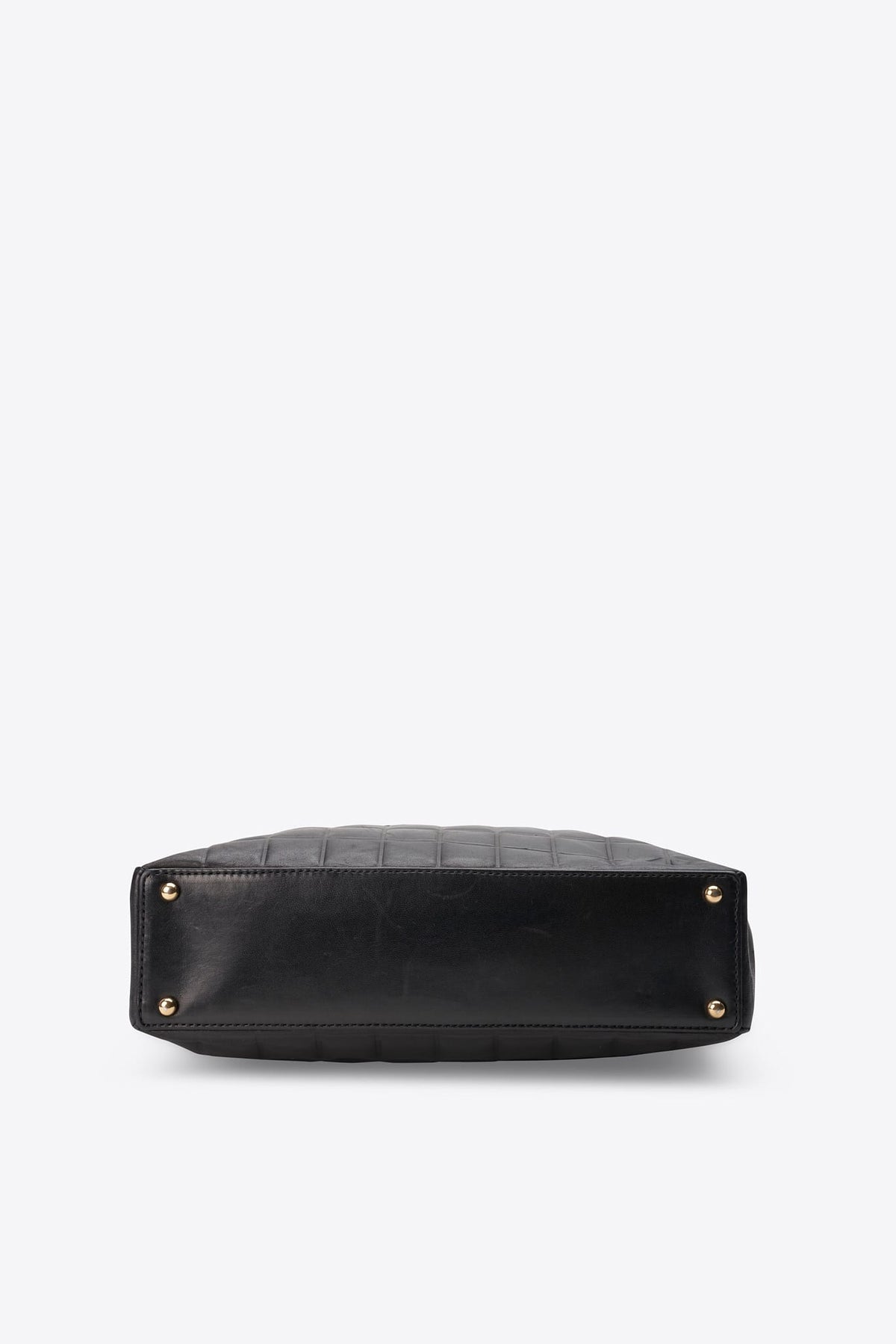 Vintage Chanel Black Leather CC Tote Bag 2000–2002