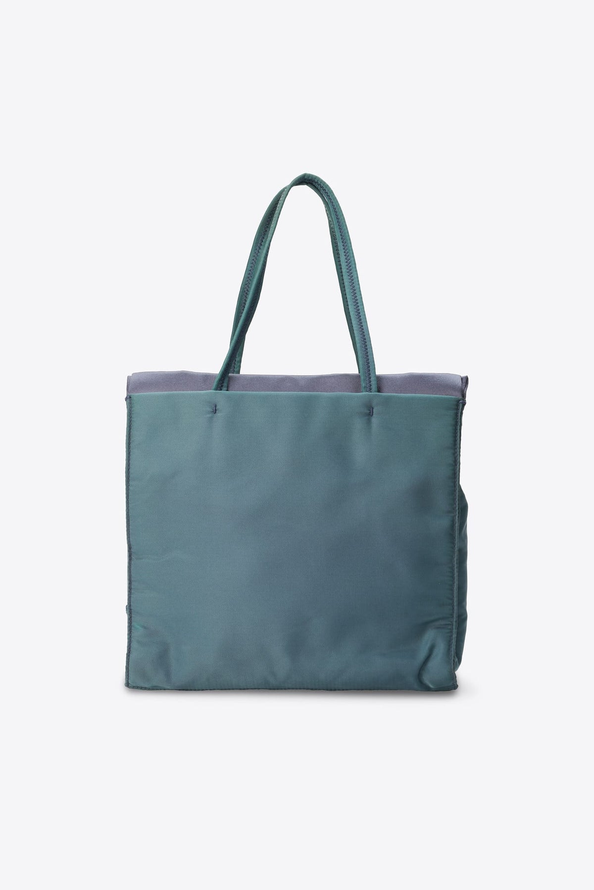 Vintage Prada Teal Nylon Tote Bag