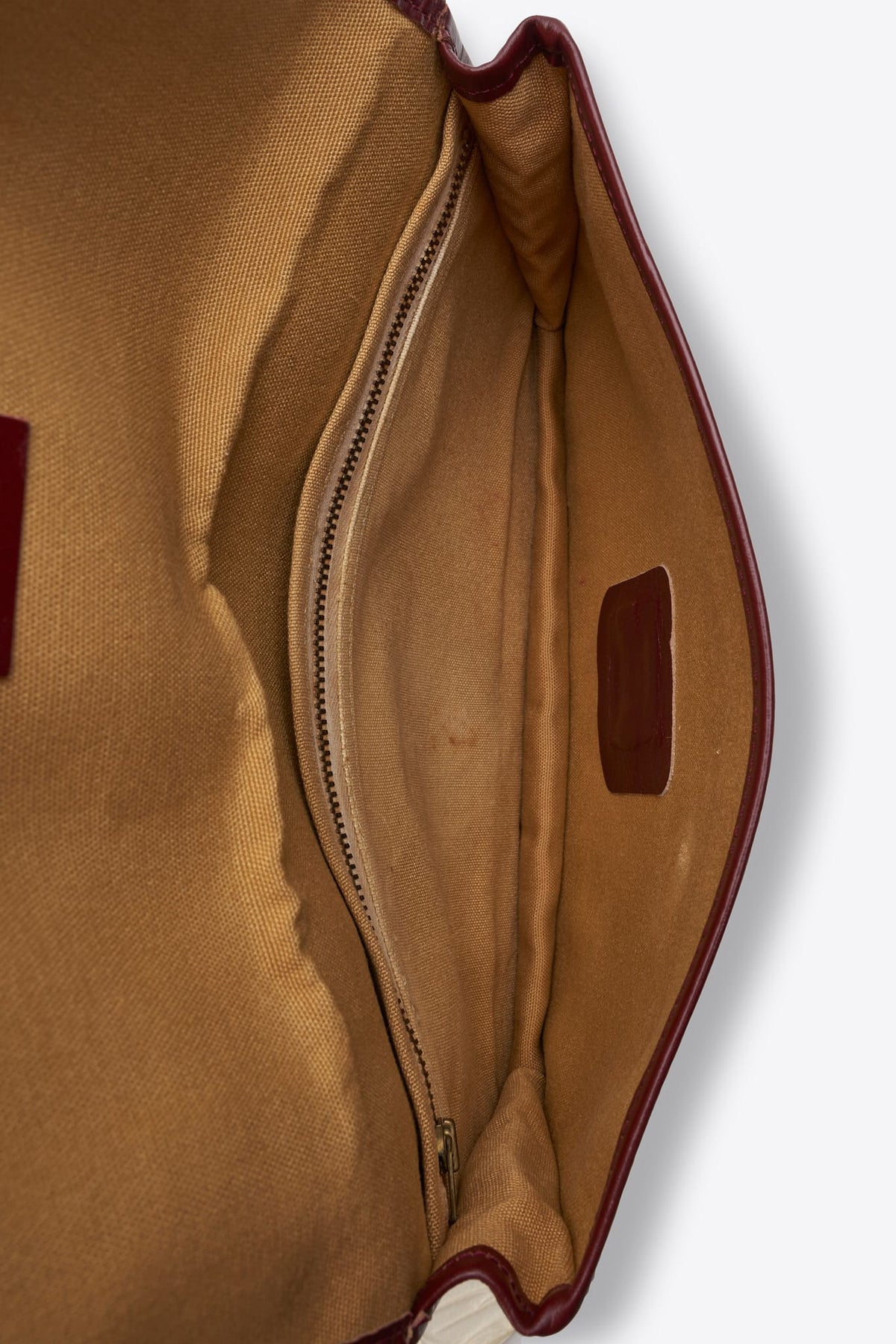 Vintage Celine Burgundy Monogram Canvas Clutch Bag
