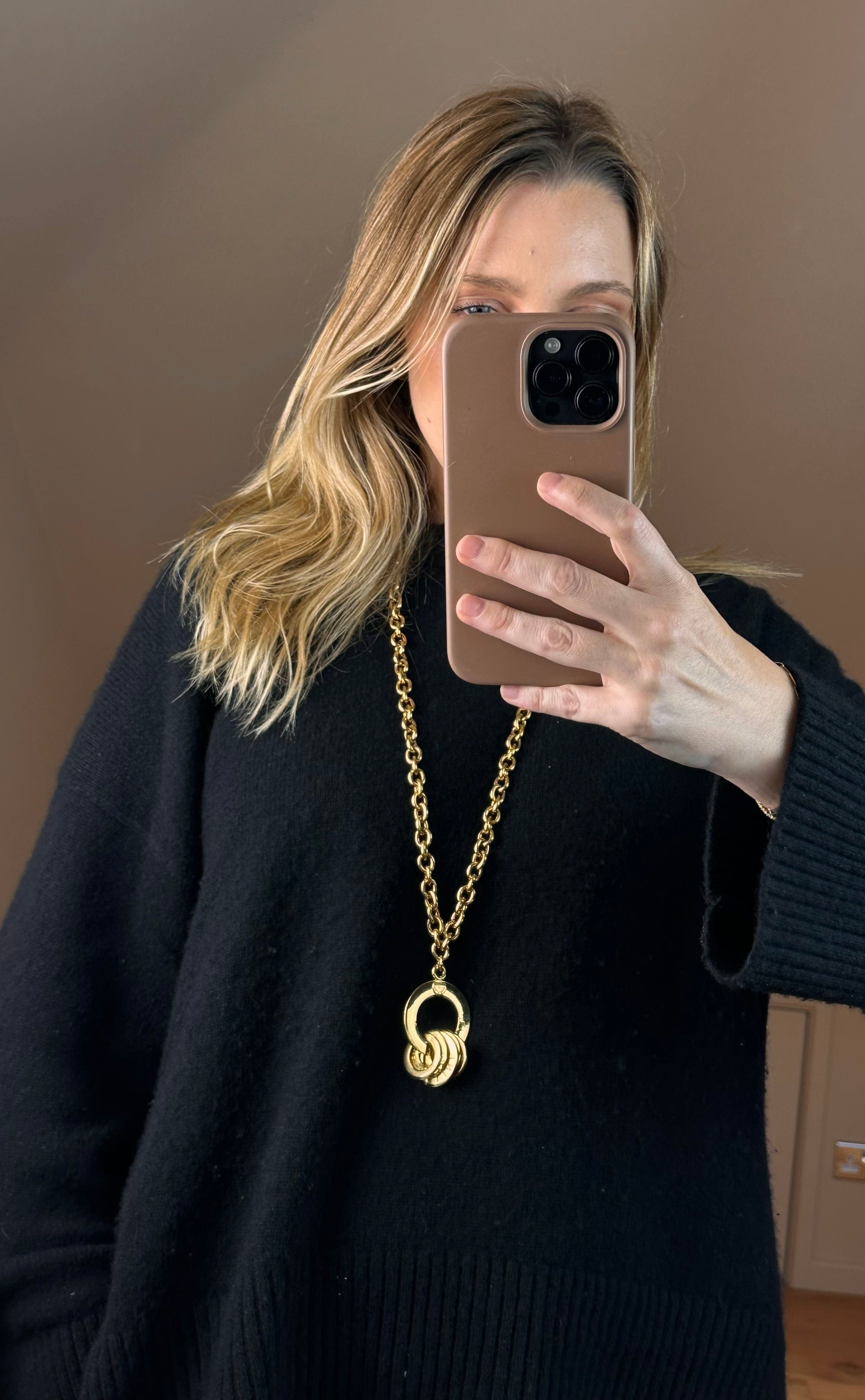 Vintage Celine Gold-Tone Link Necklace – The Hosta