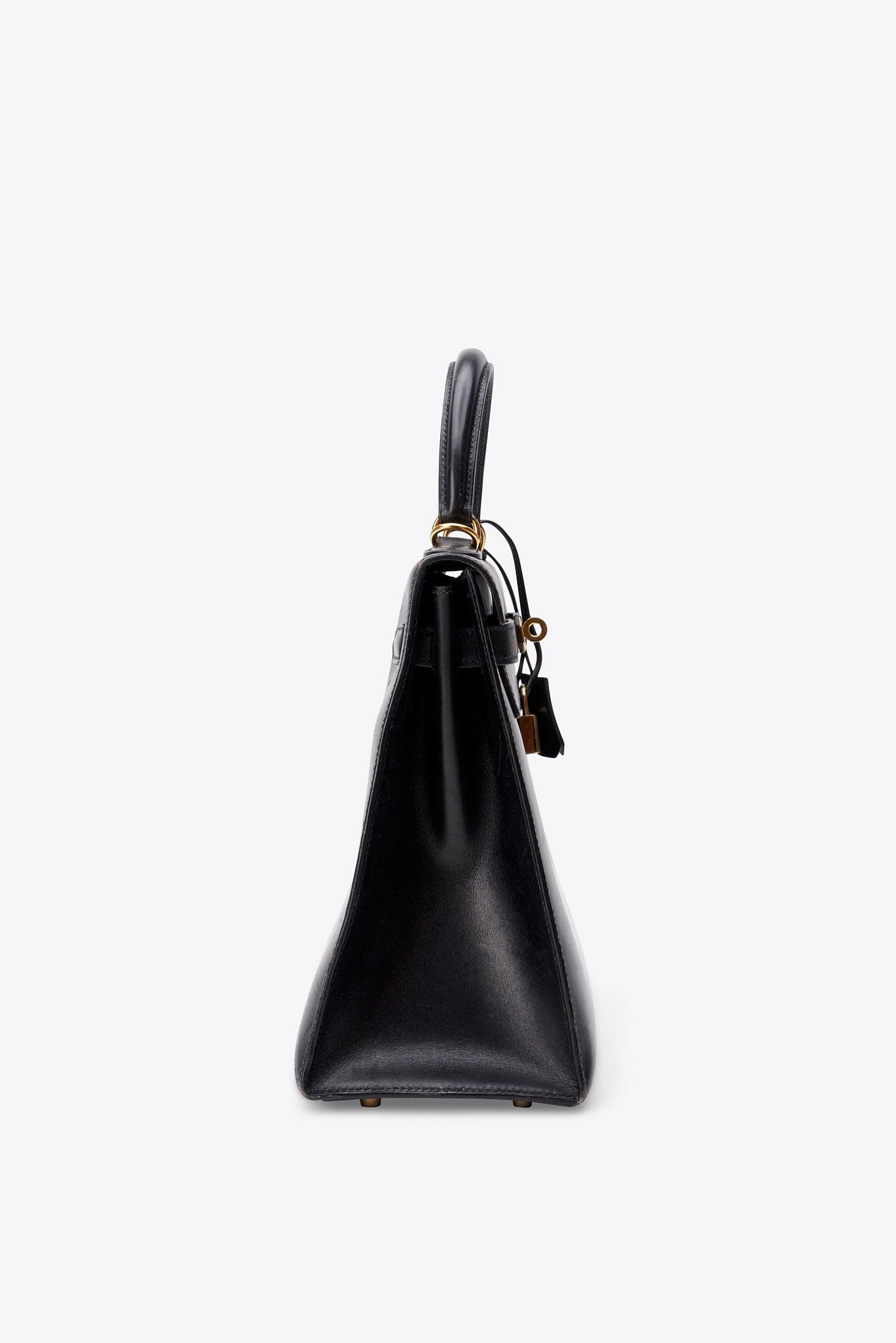 Hermès Kelly Sellier 32 in Black Box Calf with Gold Hardware