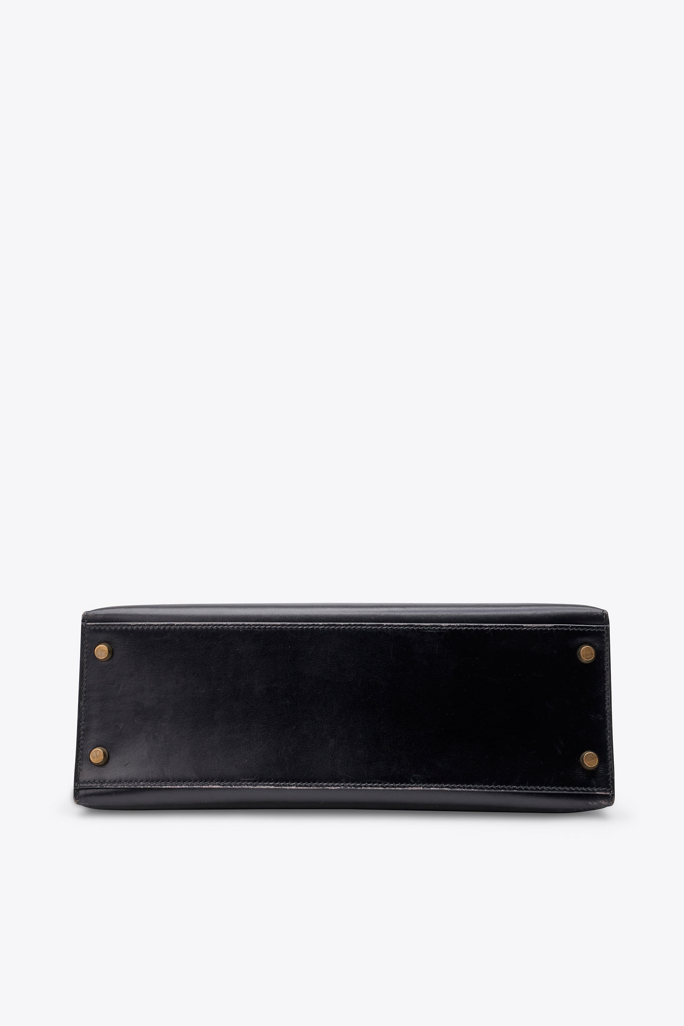 Hermès Kelly Sellier 32 in Black Box Calf with Gold Hardware