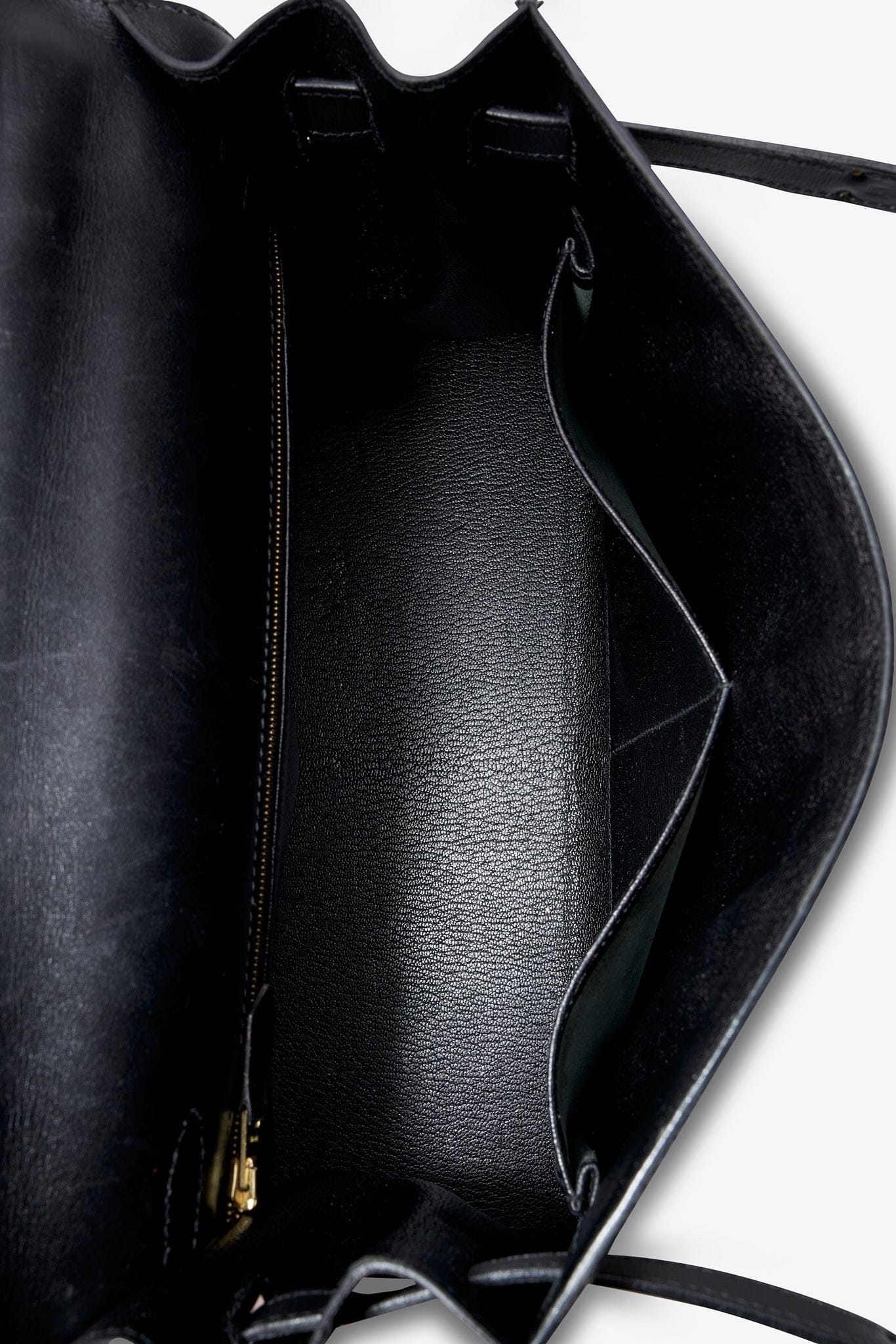 Hermès Kelly Sellier 32 in Black Box Calf with Gold Hardware