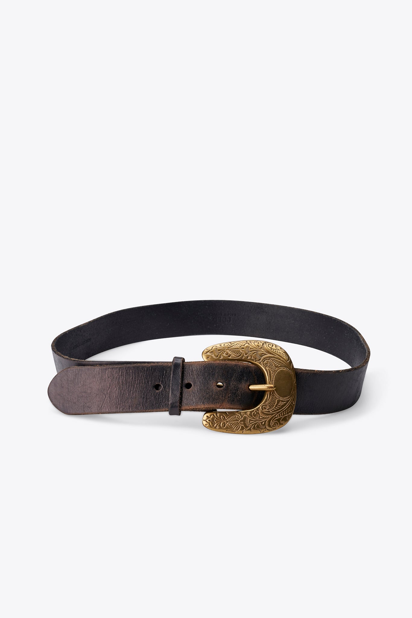 Vintage Ralph Lauren Black Leather Belt