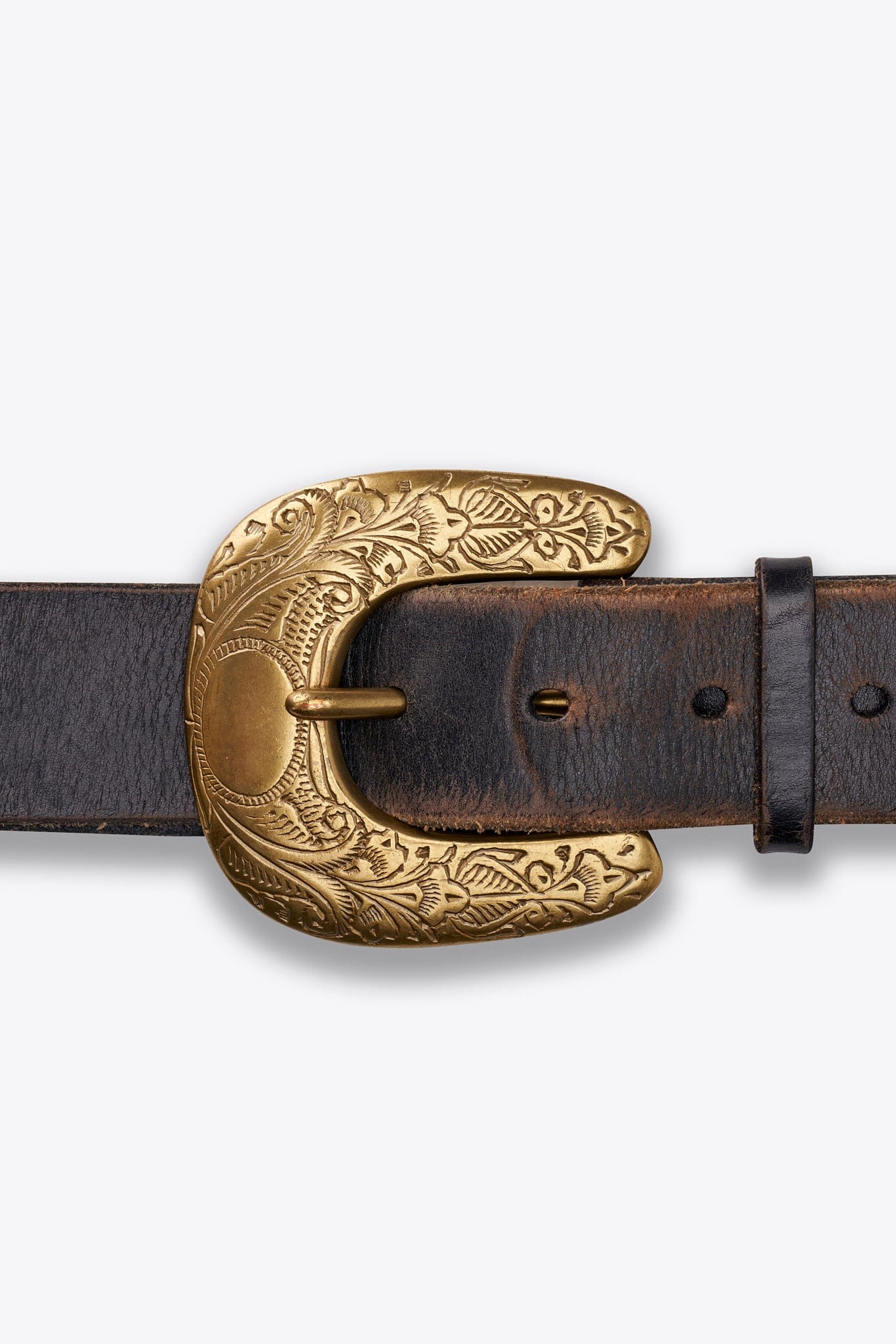 Vintage Ralph Lauren Black Leather Belt