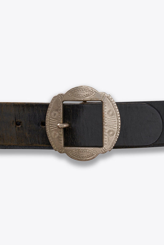 Vintage Ralph Lauren Black Leather Belt