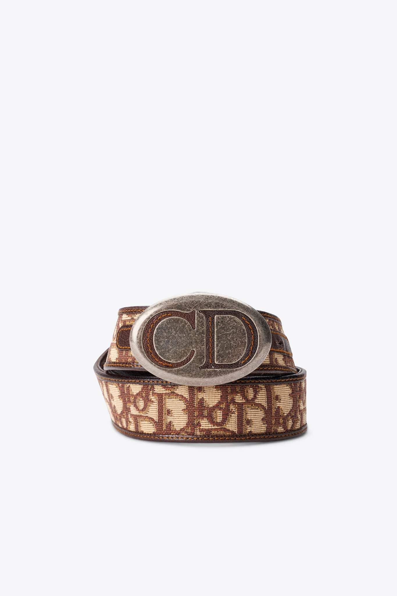 Vintage Christian Dior Brown Monogram Belt