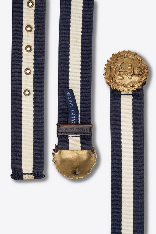Vintage Ralph Lauren Striped Canvas Belt