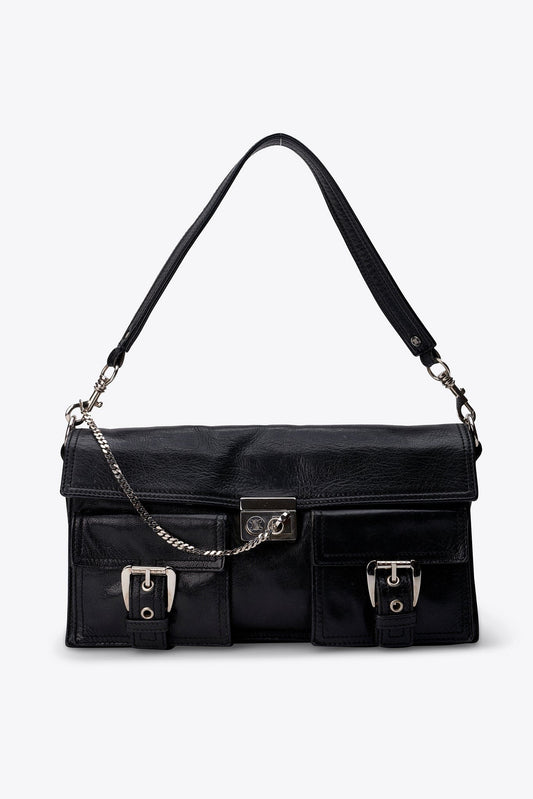 Vintage Céline Leather Shoulder Bag