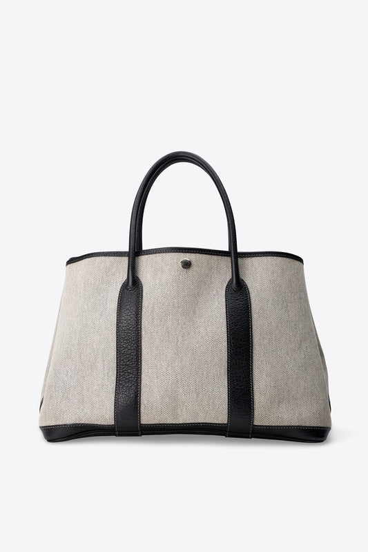 Hermès Garden Party Canvas and Leather Tote Bag
