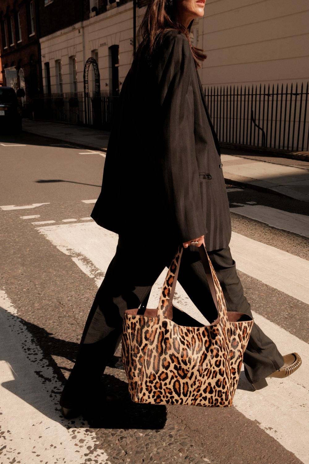 The Iris Tote in Leopard Printed Calf Hair - PRE ORDER END NOVEMBER DELIVERY