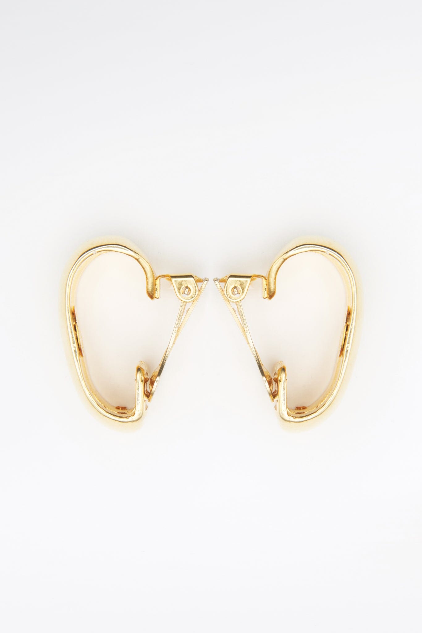 Vintage Gold Celine Hoop Earrings