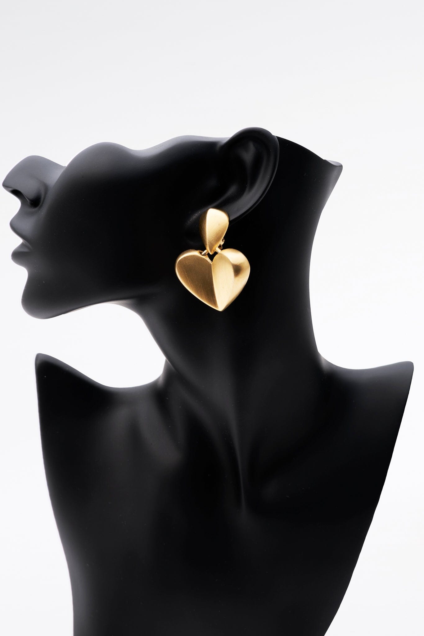 Vintage Gold Givenchy Heart Earrings