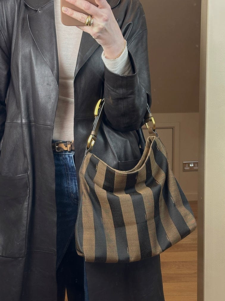 Vintage Fendi Vintage Striped Tote Bag