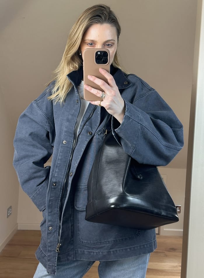 Louis Vuitton Noé Epi Leather Bucket Bag Black