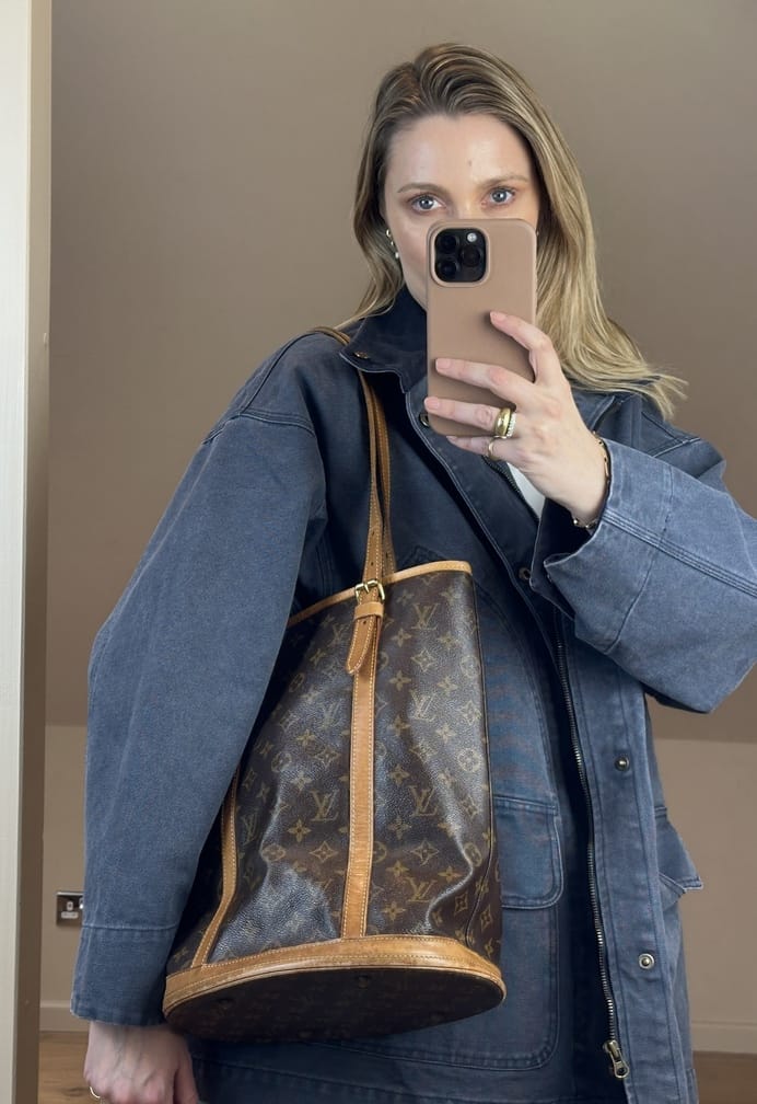 Vintage Louis Vuitton Monogram Canvas Bucket Tote