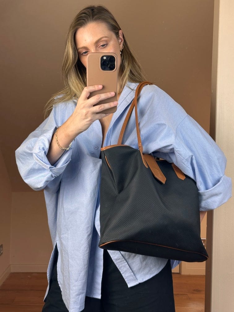 Vintage YSL Coated Canvas Tote Bag