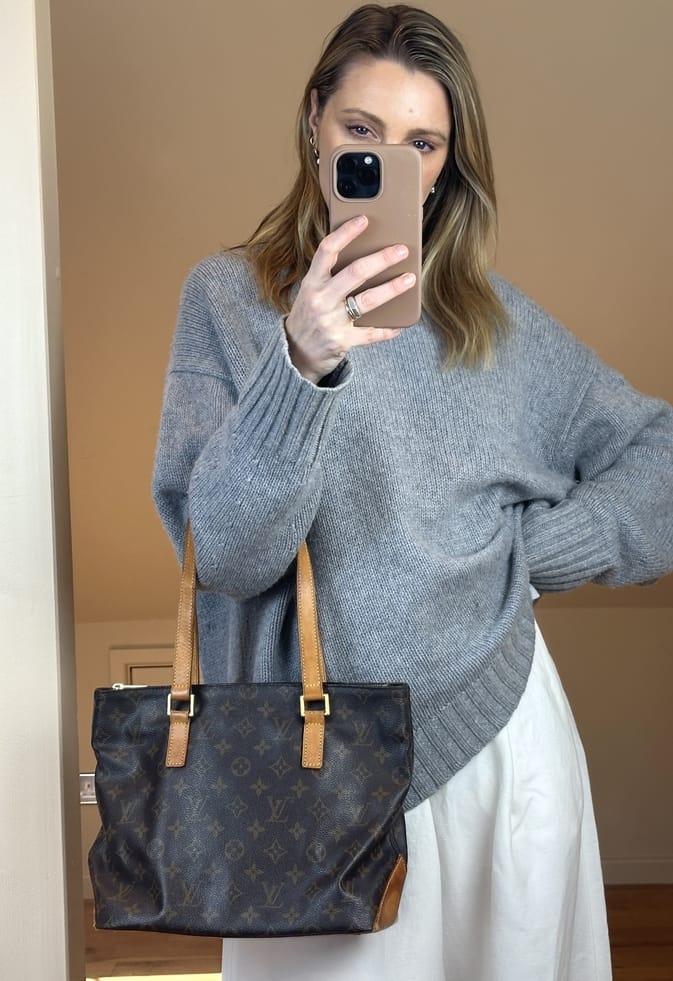 Vintage Louis Vuitton Monogram Cabas Tote Bag
