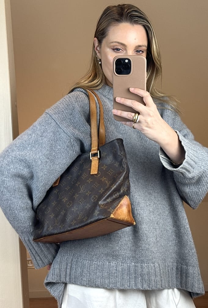 Vintage Louis Vuitton Monogram Cabas Tote Bag