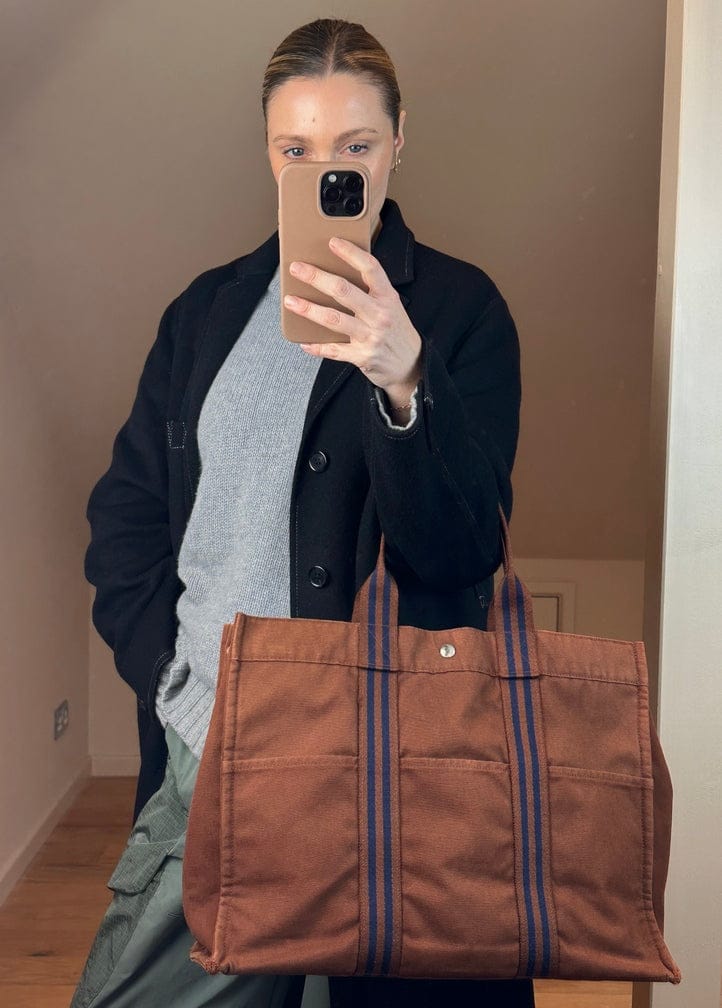 Hermès Fourre-Tout Canvas Tote Bag