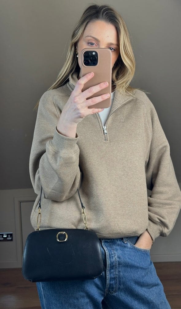 Loewe Vintage Shoulder Bag In Black Leather