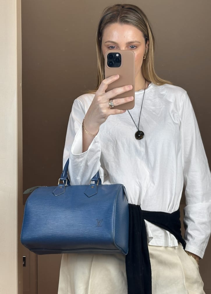 Vintage Louis Vuitton Speedy 25 in Blue Epi Leather – The Hosta