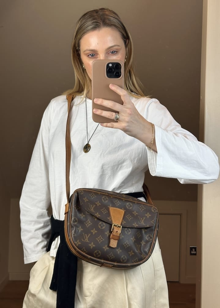 Vintage Louis Vuitton Jeune Fille Monogram Canvas Brown Bag