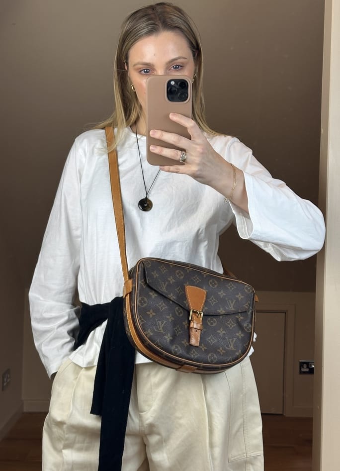Vintage Louis Vuitton Jeune Fille Monogram Canvas Brown Bag