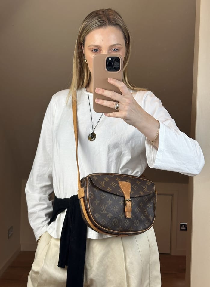 Vintage Louis Vuitton Jeune Fille Monogram Canvas Brown Bag