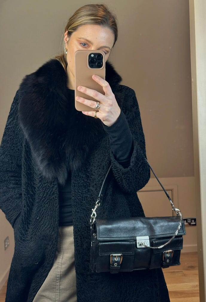 Vintage Céline Leather Shoulder Bag