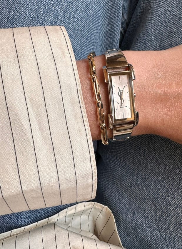 Vintage YSL silver Watch