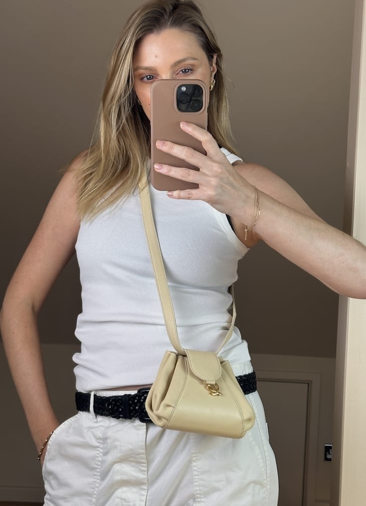 Vintage Loewe Butter Leather Shoulder Bag