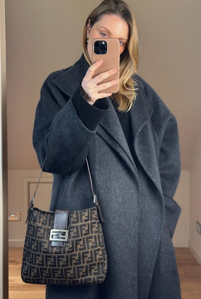 Vintage Fendi Brown Zucca Tote Bag