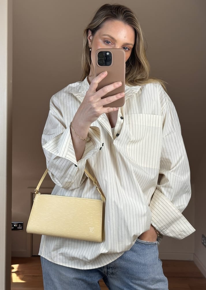 Vintage Louis Vuitton Pochette Lemon Epi Leather