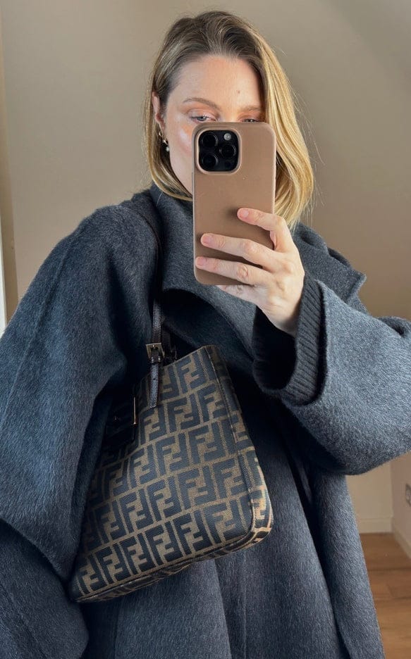 Vintage Fendi Zucca Canvas Tote Bag