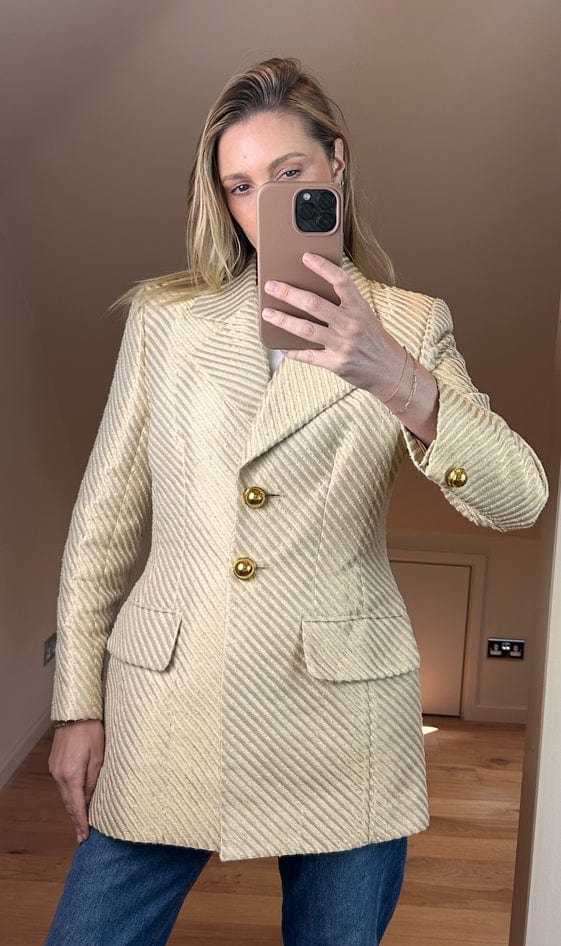 Vintage Celine Paris Textured Blazer Size 40