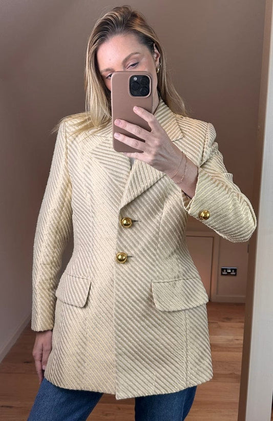 Vintage Celine Paris Textured Blazer Size 40